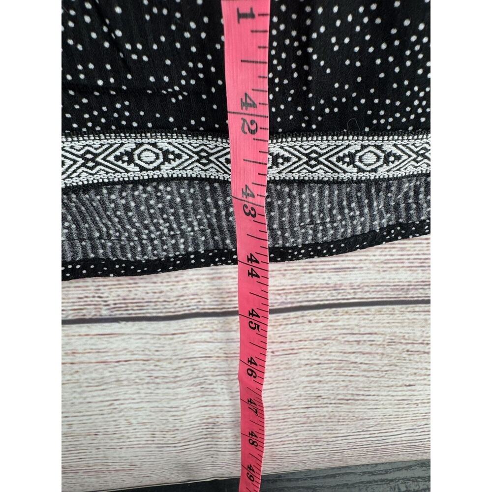 Piper & Scoot Multi Print Lace Trimmed A-Line Dress Women's Medium Black/White‎ - Picture 12 of 12